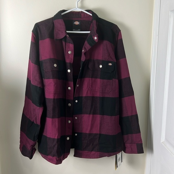 Dickies Plaid Flannel Shirt Jacket Size XL - Picture 9 of 10